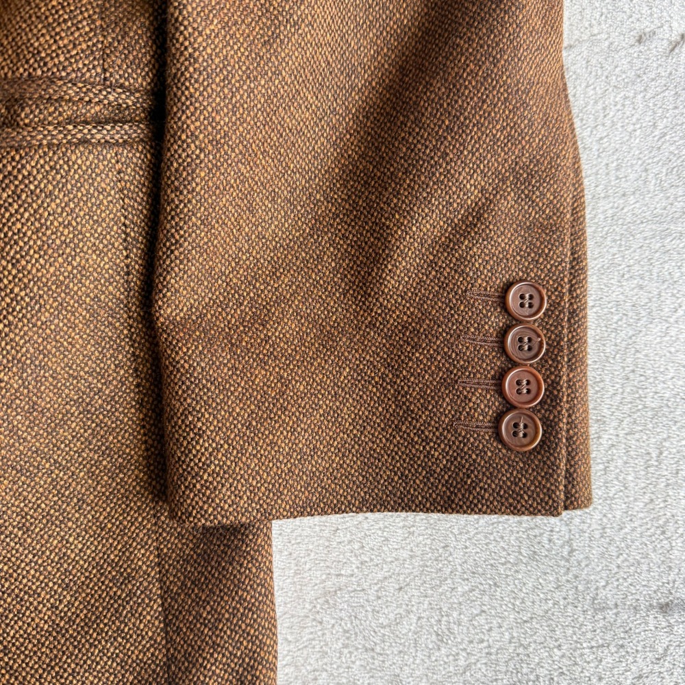 Vintage Ermenegildo Zegna Brown Cashmere Blazer Sport Coat Made in Italy 52 Mens - Picture 5 of 9